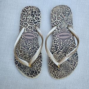 Havaianas Slim Animals Flip Flops - EUR 35/36 - US 3/4Y